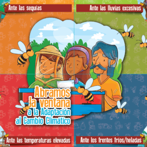 Afiche "Abramos la ventana a la adaptación al Cambio Climático"
