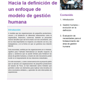 Gestión del talento humano Módulo 1 Hacia la definición de un enfoque de modelo de gestión humana