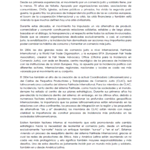 Incidimos por un mundo más justo y solidario…